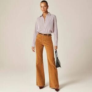 J.Crew Corduroy Vintage Flare Straight Stretch Cotton Pant 35 Tall Vintage Amber